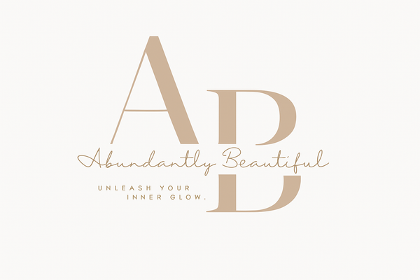 Abundantly Beautiful logo in light brown